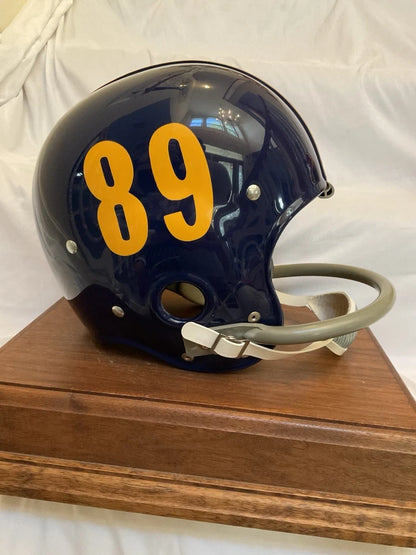 RK2 Style Football Helmet Custom 1960 Pittsburgh Panthers Mike Ditka Autographed WESTBROOKSPORTSCARDS