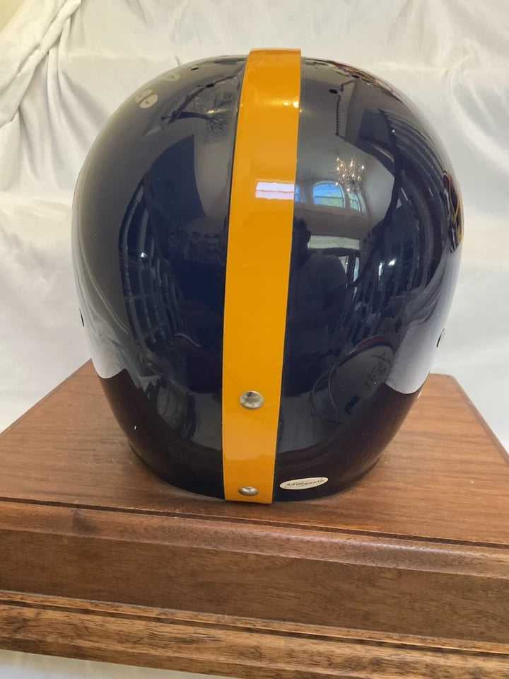 RK2 Style Football Helmet Custom 1960 Pittsburgh Panthers Mike Ditka Autographed WESTBROOKSPORTSCARDS