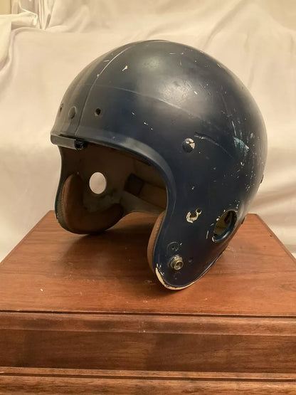 Vintage 1960s Marietta White Shell Game Used Football Helmet X-Large 7 5/8 WESTBROOKSPORTSCARDS