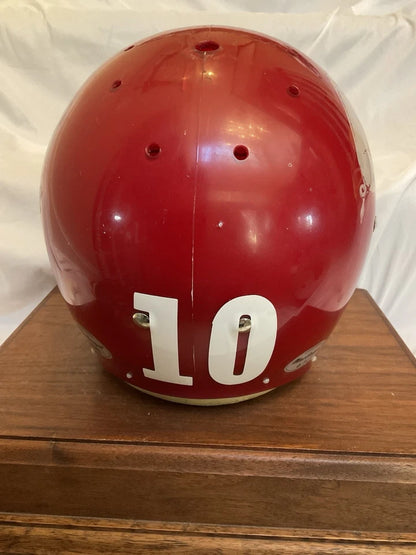 Arkansas Razorbacks 1969 MacGregor Clear Shell Football Helmet Montgomery WESTBROOKSPORTSCARDS