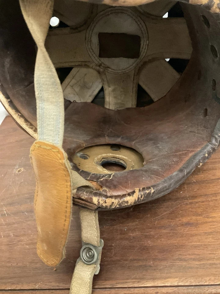 Rawlings 15 Authentic Leather Suspension Football Helmet Size 7! WESTBROOKSPORTSCARDS