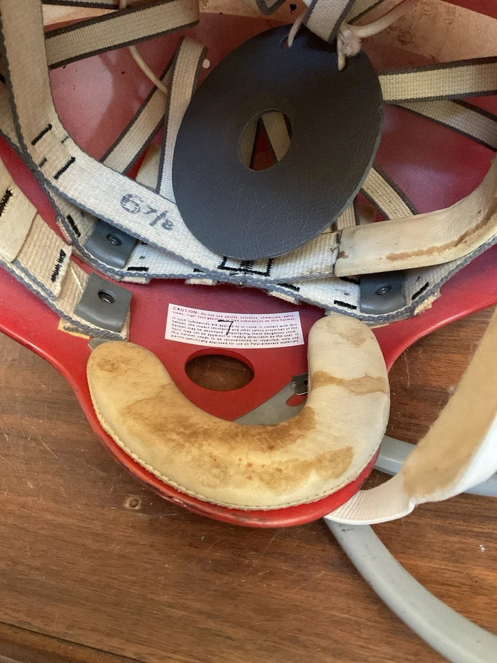 Vintage Clear Shell Wilson F2004 Suspension Football Helmet Georgia Bulldogs