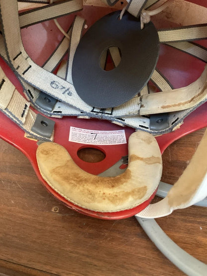 Vintage Clear Shell Wilson F2004 Suspension Football Helmet Georgia Bulldogs