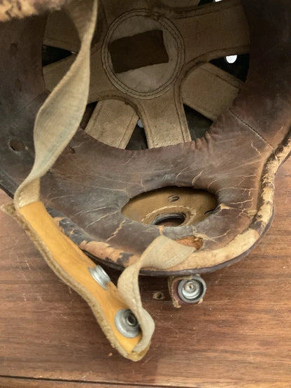 Rawlings 15 Authentic Leather Suspension Football Helmet Size 7! WESTBROOKSPORTSCARDS