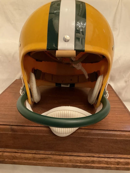 Vintage Riddell Kra-Lite TK2 Football Helmet Green Bay Packers Green Mask