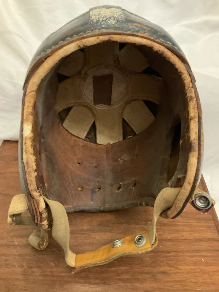 Rawlings 15 Authentic Leather Suspension Football Helmet Size 7! WESTBROOKSPORTSCARDS