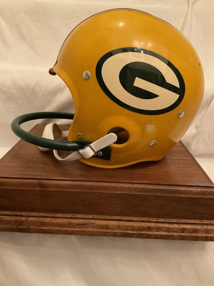 Vintage Riddell Kra-Lite TK2 Football Helmet Green Bay Packers Green Mask