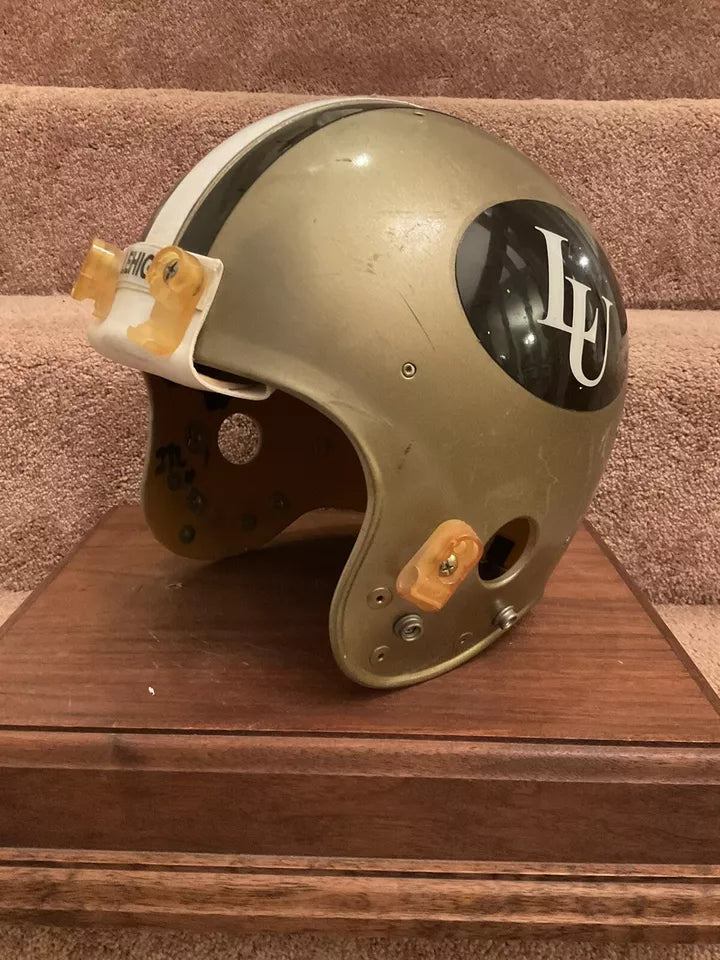 Vintage Game Used 1993 Lehigh University RIddell Football Helmet Rare ACE-1? WESTBROOKSPORTSCARDS