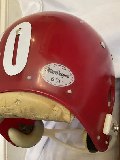 Arkansas Razorbacks 1969 MacGregor Clear Shell Football Helmet Montgomery WESTBROOKSPORTSCARDS