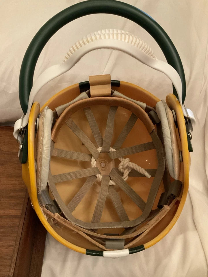 Vintage Riddell Kra-Lite TK2 Football Helmet Green Bay Packers Green Mask