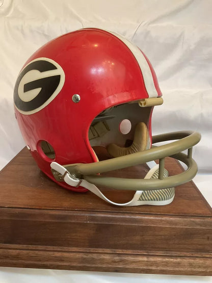 Original Riddell 1972 Georgia Bulldogs Kra-Lite TK2 Game Football Helmet  WESTBROOKSPORTSCARDS   