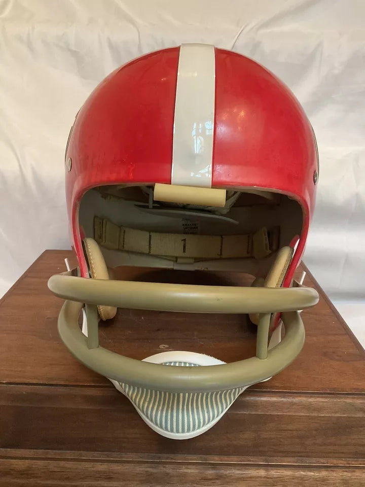 Original Riddell 1972 Georgia Bulldogs Kra-Lite TK2 Game Football Helmet  WESTBROOKSPORTSCARDS   