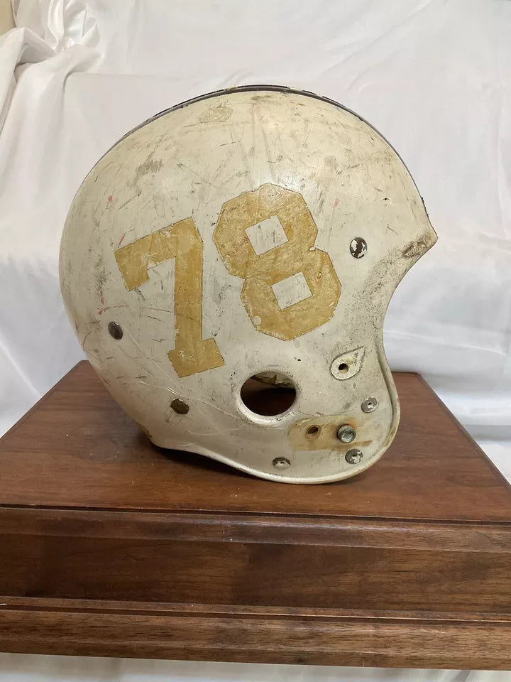 Vintage 1963 Riddell Kra-Lite TK2 Game Used Suspension Football Helmet Yale? WESTBROOKSPORTSCARDS