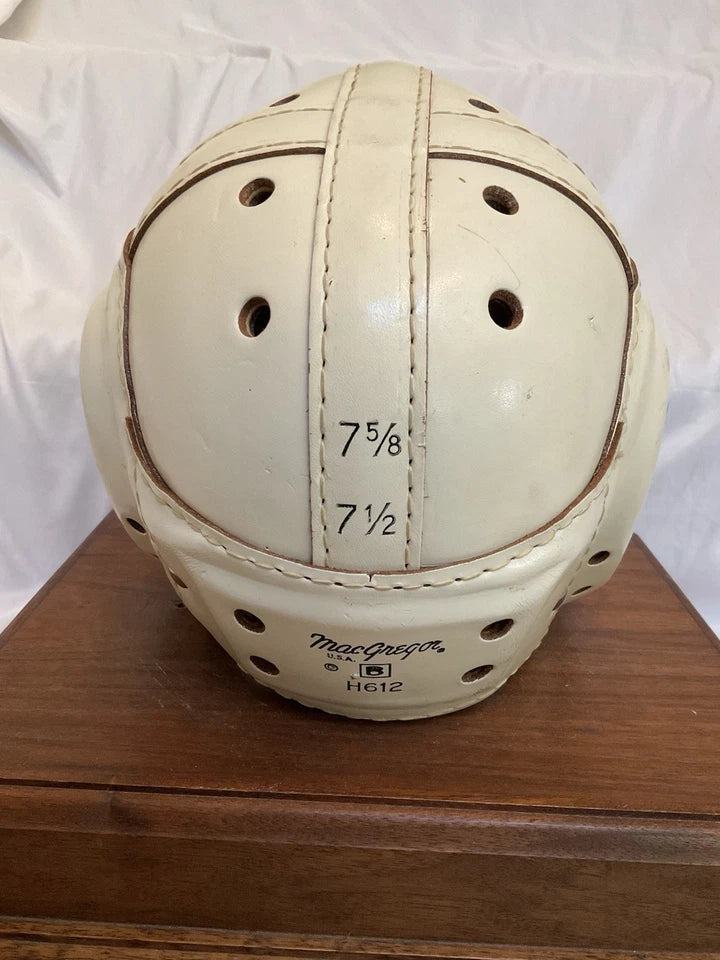 MacGregor Authentic H612 Leather Suspension Football Helmet X-Large Size Nice! WESTBROOKSPORTSCARDS