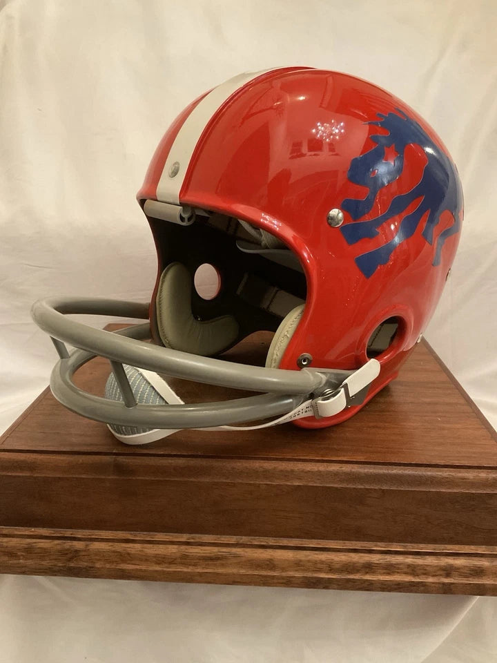 Riddell Kra-Lite RK2 Football Helmet 1962 Denver Broncos Blue Crazy Horse WESTBROOKSPORTSCARDS