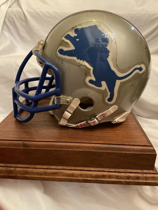 Detroit Lions Game Worn Vintage Riddell WD1 Football Helmet Size 7 5/8 WESTBROOKSPORTSCARDS
