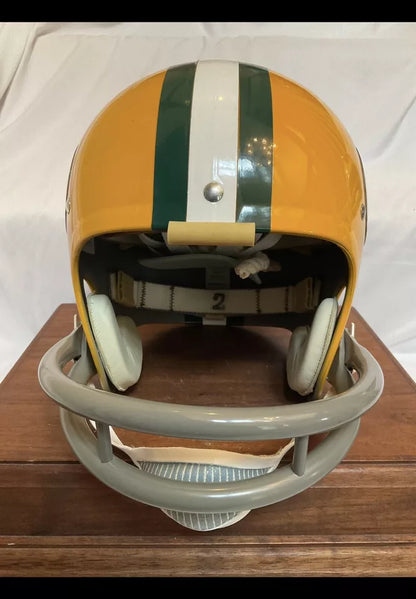 TK2 Style Football Helmet Custom Green Bay Packers Jerry Tagge Autograph