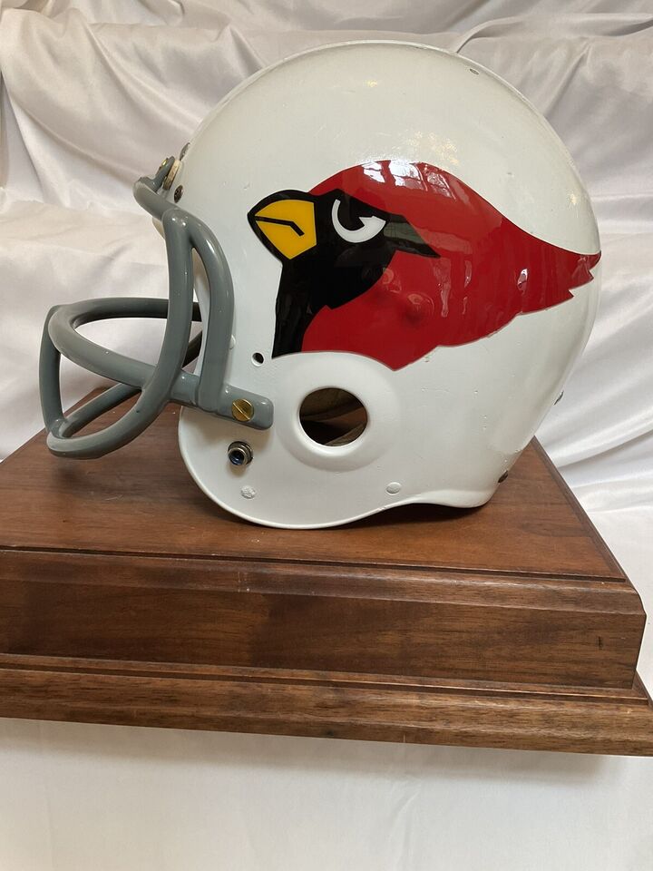 Original Vintage Wilson Football Helmet Custom St. Louis Cardinals Butterfly OPO  WESTBROOKSPORTSCARDS   