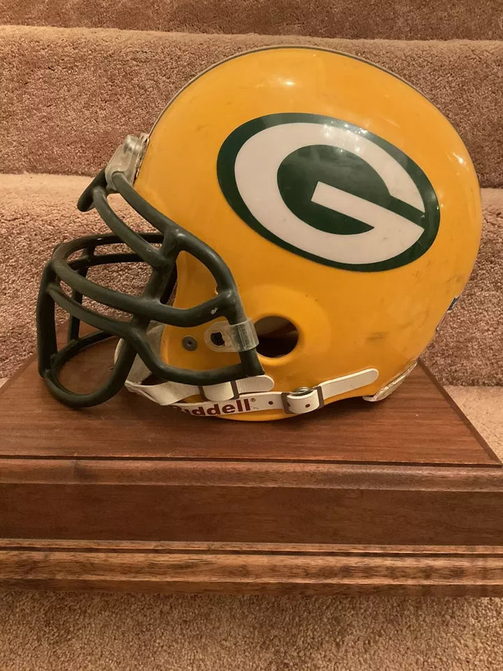 2002 Green Bay Packers RIddell VSR-4 Football Helmet Vintage Game Used WESTBROOKSPORTSCARDS