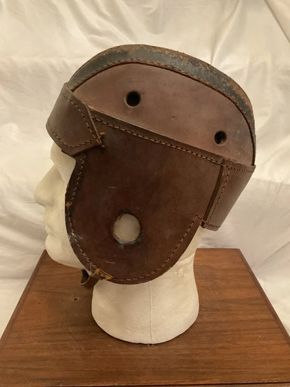 Original McKinnon H225 Authentic Leather Suspension Football Helmet WESTBROOKSPORTSCARDS