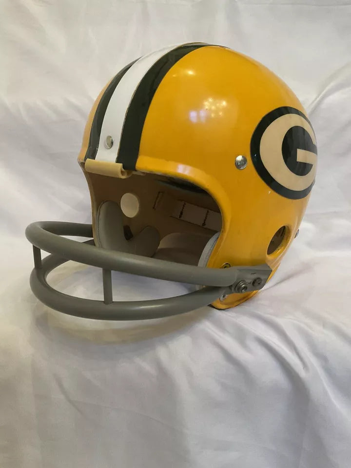 Vintage Riddell Kra-Lite TK2 Football Helmet Green Bay Packers Jim Taylor  WESTBROOKSPORTSCARDS   