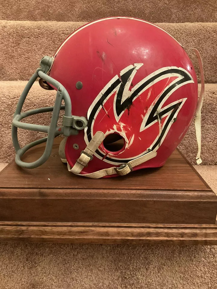 Original Vintage Authentic Riddell Kra-Lite II TK-2 Football Helmet Chicago Fire WESTBROOKSPORTSCARDS