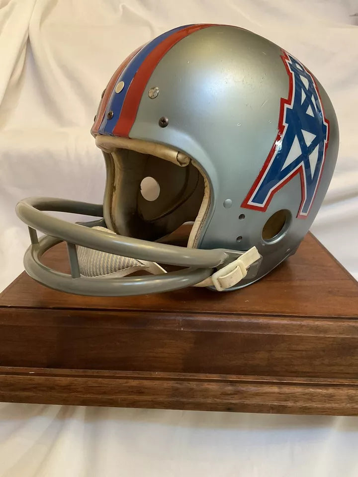 Original Vintage Wilson Football Helmet Custom 1969 - 1970 Houston Oilers  WESTBROOKSPORTSCARDS   