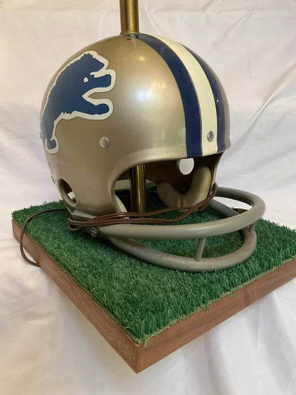 Vintage Original Riddell 1971 Detroit Lions Kra-Lite Football Helmet Lamp  WESTBROOKSPORTSCARDS   