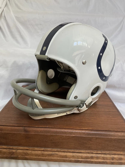 Riddell Kra-Lite RK2 Football Helmet Baltimore Colts Marchetti Moore Autographed WESTBROOKSPORTSCARDS