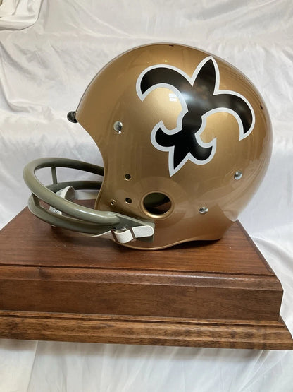 New Orleans Saints 1968 Style TK Suspension Football Helmet Officially Licensed WESTBROOKSPORTSCARDS