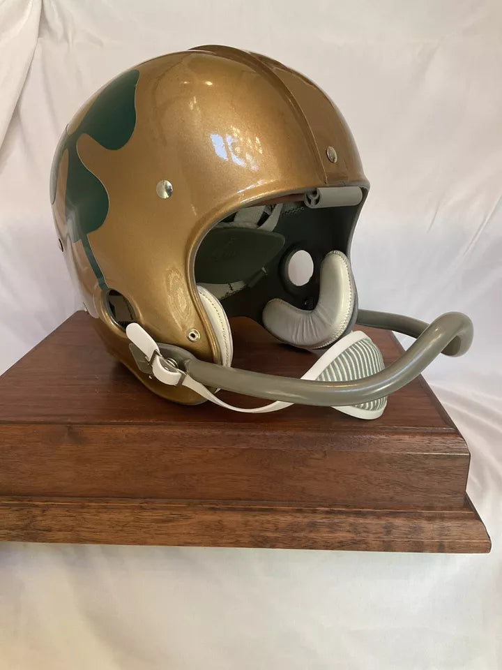 RK4 Style Football Helmet 1959 Notre Dame Fighting Irish Arched 1-bar Mask WESTBROOKSPORTSCARDS