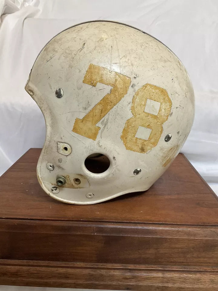 Vintage 1963 Riddell Kra-Lite TK2 Game Used Suspension Football Helmet Yale? WESTBROOKSPORTSCARDS