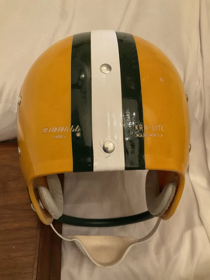 Vintage Riddell Kra-Lite TK2 Football Helmet Green Bay Packers Green Mask