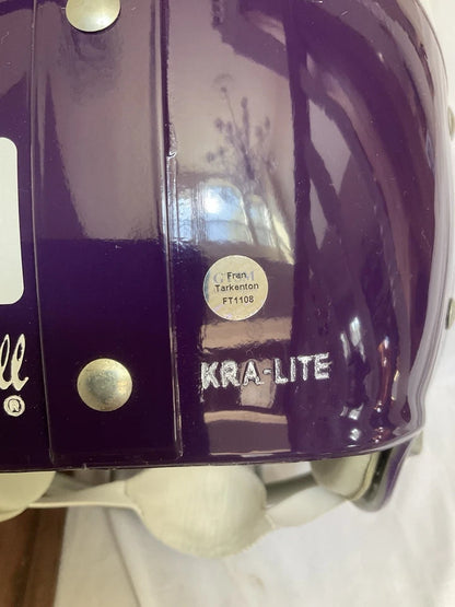 Riddell Kra-Lite RK2 Football Helmet Minnesota Vikings Fran Tarkenton Autograph WESTBROOKSPORTSCARDS