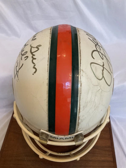 Jim Kelly Autographed Miami Hurricanes Game Used Riddell VSR-3 Football Helmet WESTBROOKSPORTSCARDS