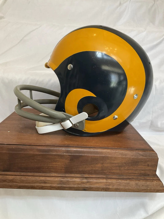 Original Riddell 1973 Los Angeles Rams Kra-Lite TK2 Game Football Helmet WESTBROOKSPORTSCARDS