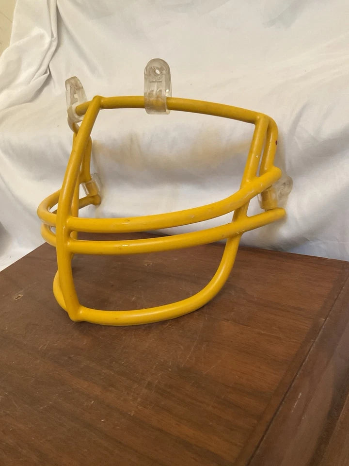 Vintage Original Yellow Schutt NOP-DW Large Red Dot Football Helmet Facemask WESTBROOKSPORTSCARDS