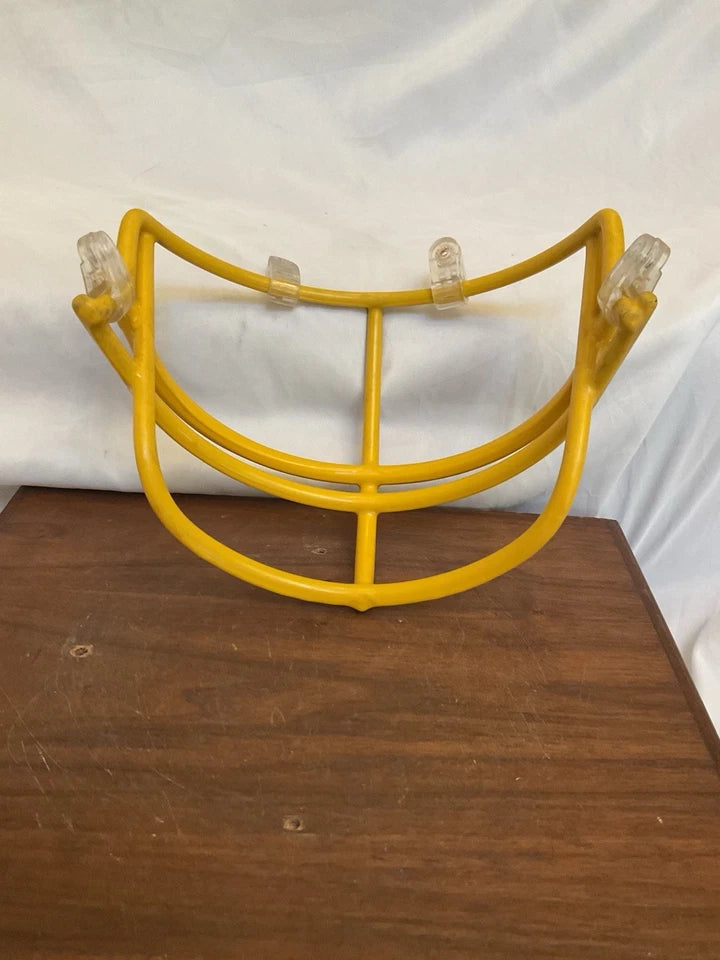 Vintage Original Yellow Schutt NOP-DW Large Red Dot Football Helmet Facemask WESTBROOKSPORTSCARDS