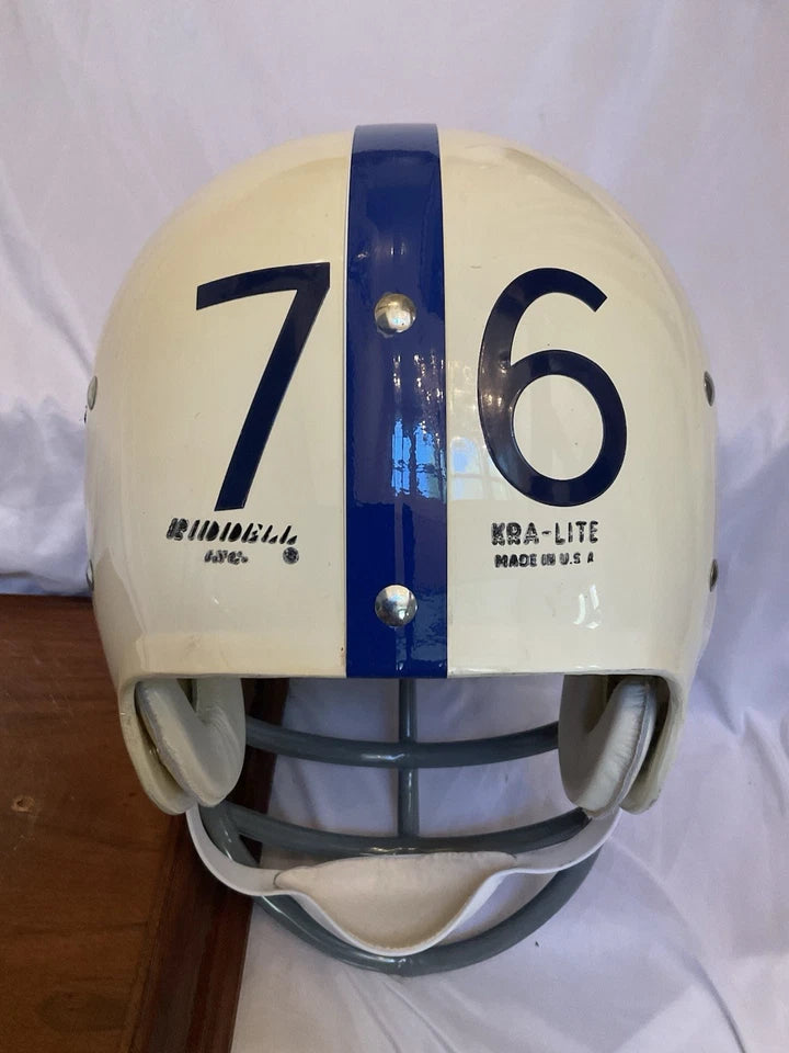 Original Riddell 1971 Baltimore Colts Kra-Lite TK2 Game Football Helmet NJOP WESTBROOKSPORTSCARDS