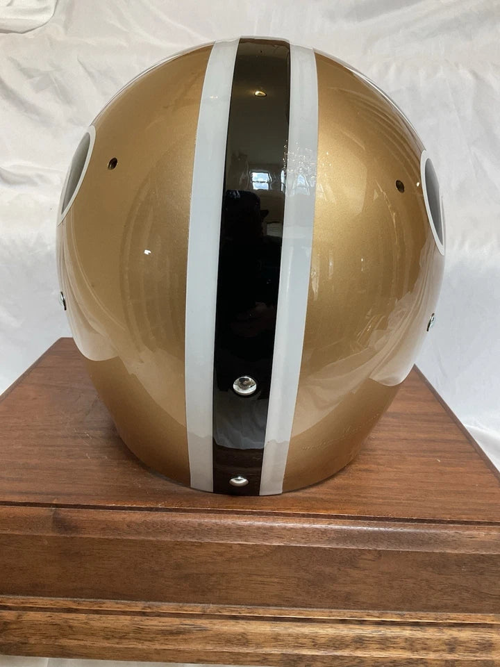 New Orleans Saints 1968 Style TK Suspension Football Helmet Officially Licensed WESTBROOKSPORTSCARDS