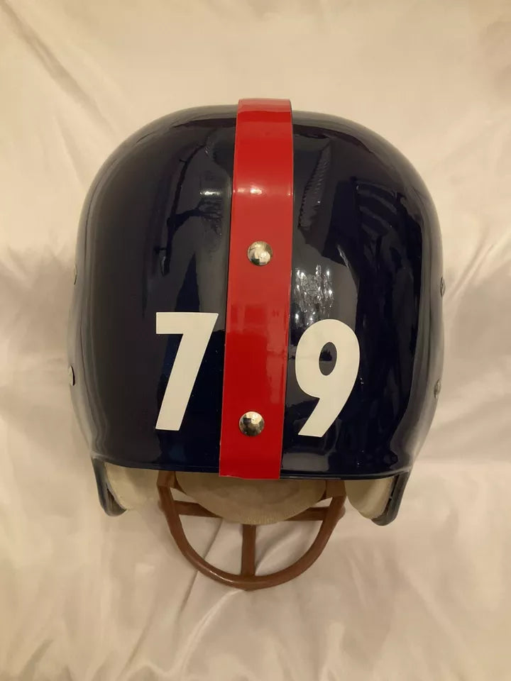 New York Giants RK4 Style Custom Football Helmet Roosevelt Brown Tribute WESTBROOKSPORTSCARDS