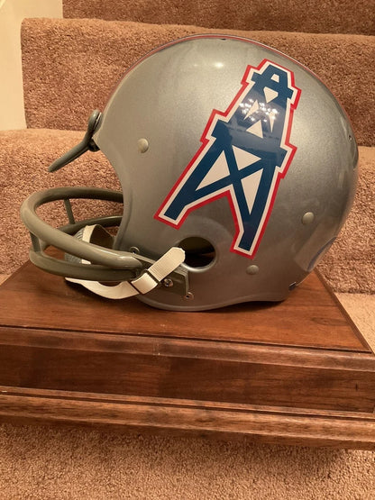Vintage TK-2 Style Football Helmet 1970 Houston Oilers George Webster