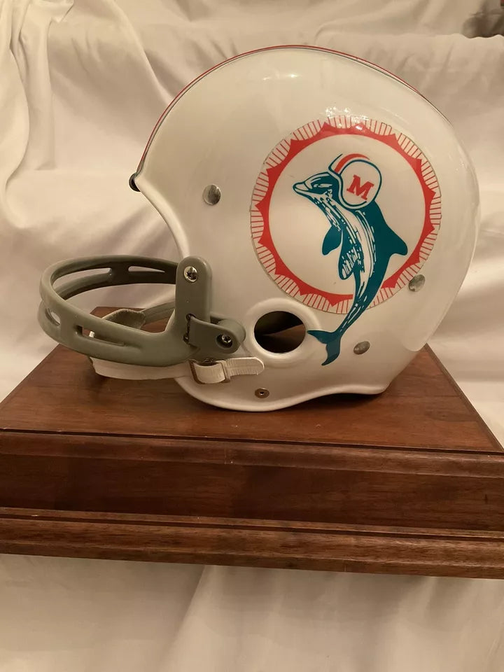 RIDDell Classic RK2 Suspension Football Helmet Miami Dolphins Bob Griese Rookie  WESTBROOKSPORTSCARDS   