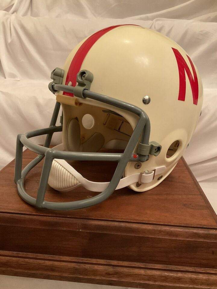 Original Riddell 1973 Nebraska Cornhuskers Kra-Lite TK2 Game Football Helmet  WESTBROOKSPORTSCARDS   