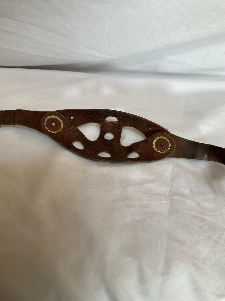 1960s Wilson Brown Leather Football Helmet Chin Strap - Very Nice Condition 1960s Wilson Brown Leather Football Helmet Chin Strap - Very Nice Condition