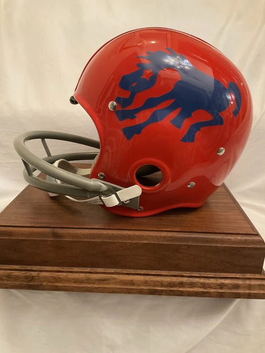 Riddell Kra-Lite RK2 Football Helmet 1962 Denver Broncos Blue Crazy Horse WESTBROOKSPORTSCARDS