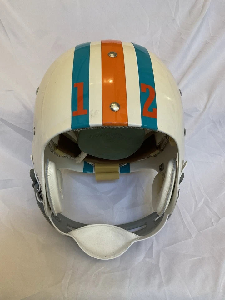 Vintage Riddell TK2 Football Helmet Miami Dolphins Bob Griese WESTBROOKSPORTSCARDS