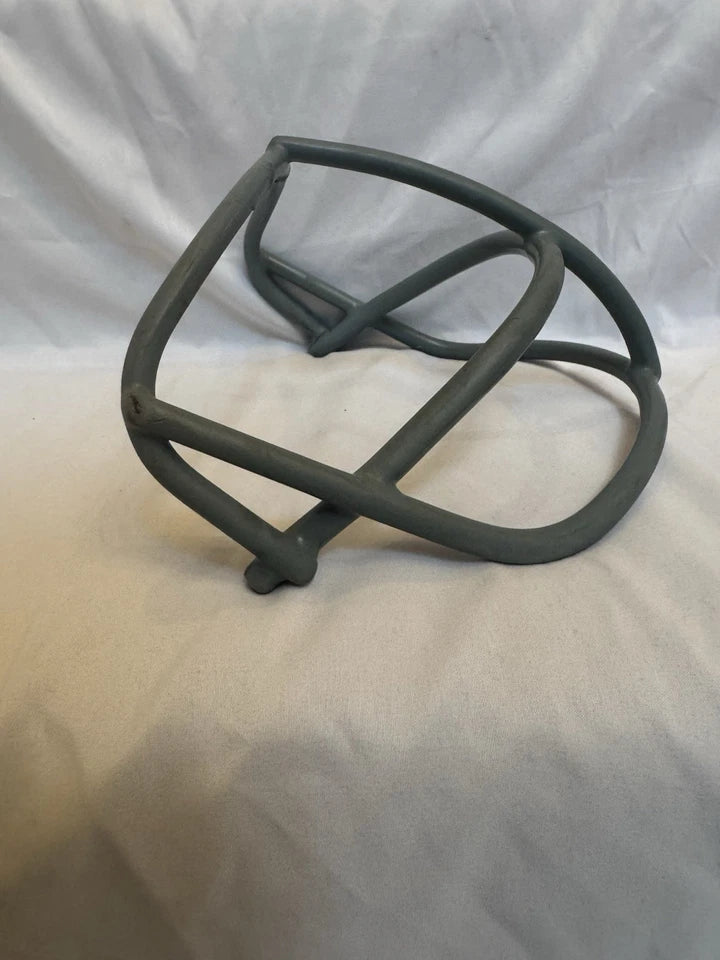 Vintage Schutt 1969 NOP Large Red Dot Gray Football Helmet Face Mask- Rare! WESTBROOKSPORTSCARDS