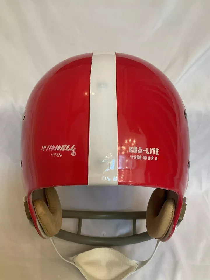 Original Riddell 1972 Georgia Bulldogs Kra-Lite TK2 Game Football Helmet  WESTBROOKSPORTSCARDS   