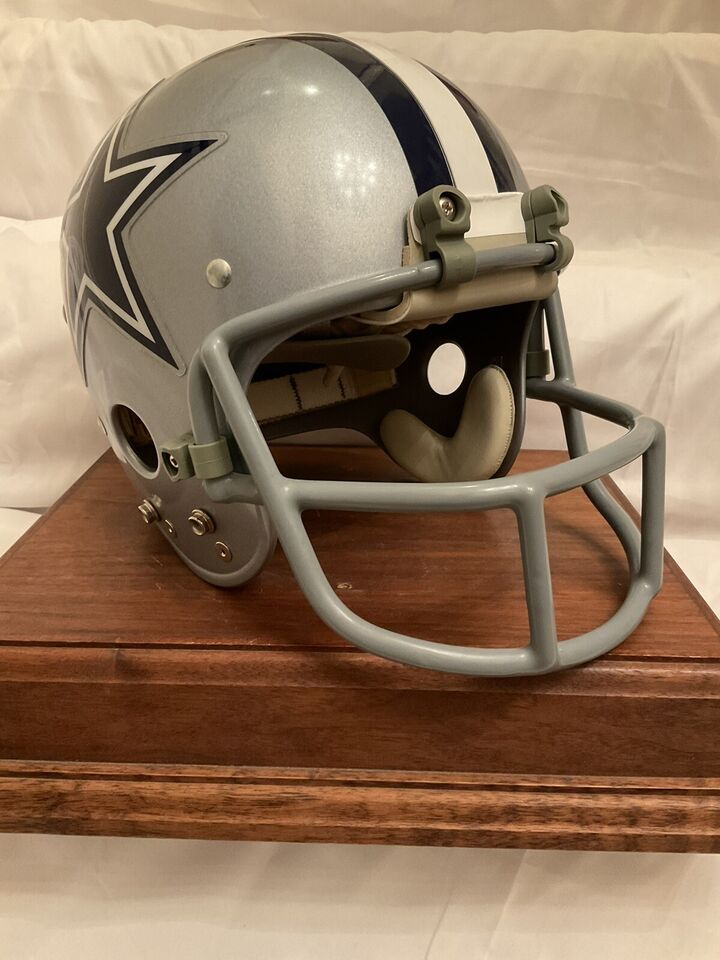 TK2 Style Dallas Cowboys Suspension Football Helmet Danny White OPO Mask  WESTBROOKSPORTSCARDS   